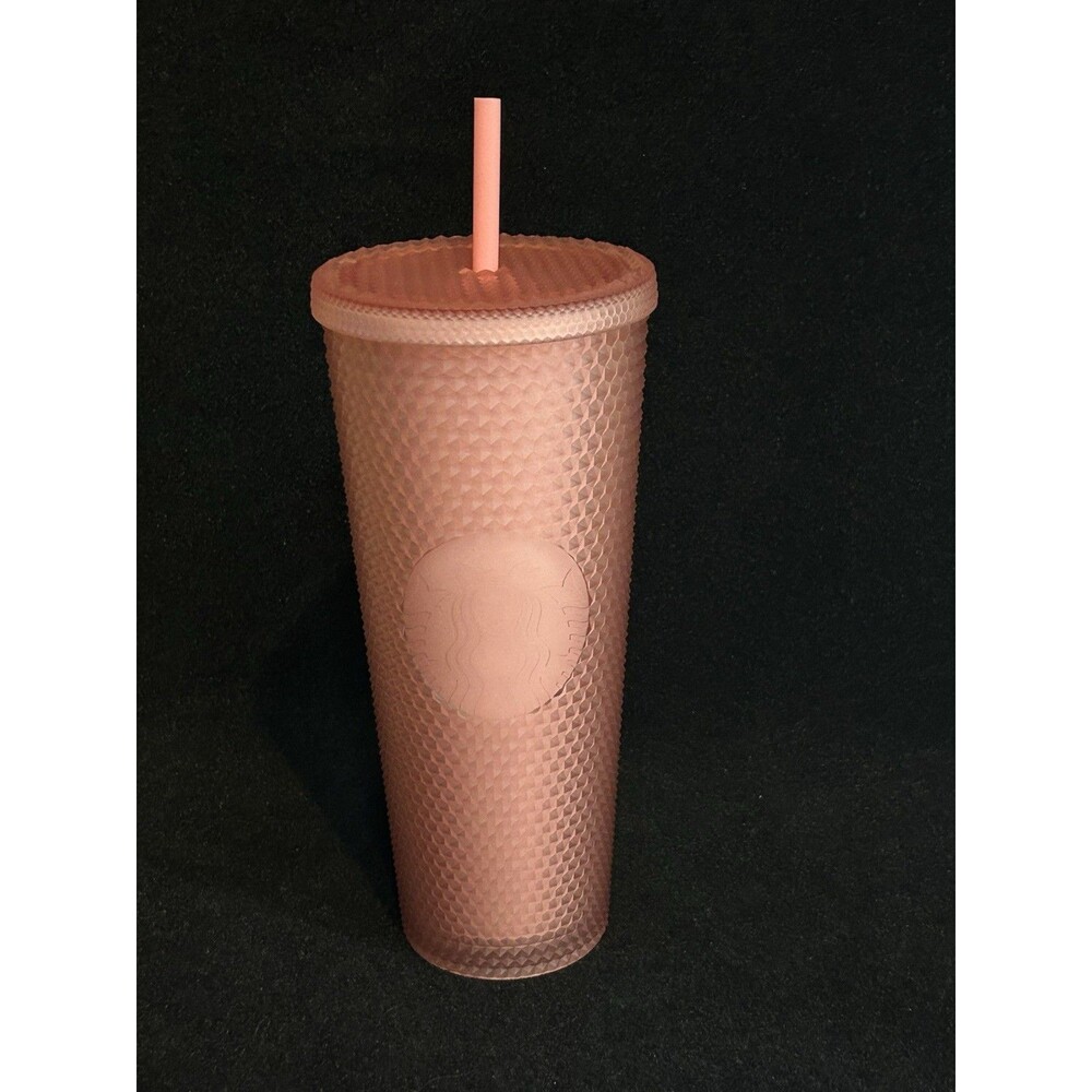 NEW Starbucks 2022 Soft Touch Pink Lemonade Studded Venti 24oz Tumbler Cold Cup